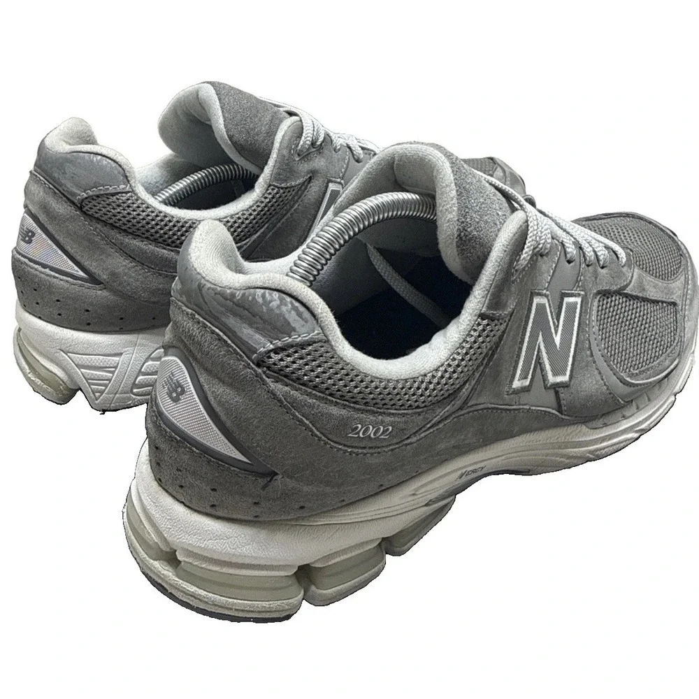 New Balance 2002R Mens 13 Gray Suede Running Walking Sneakers M2002RJM